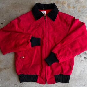 like- deadstock 80s Carhartt ‘Santa Fe’ red Jacket, model: JQ160